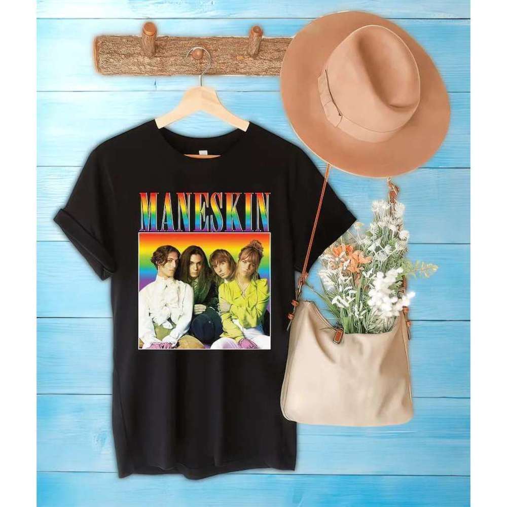 Maneskin Zitti E Buoni Rock Band Fan Graphic Unisex T-Shirt - Picture 1 of 4